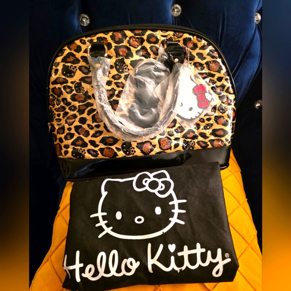 NWT Loungefly Loves Hello Kitty Leopard Print bag